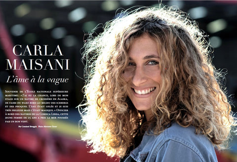 Photo d'un article de presse sur Carla Maisani