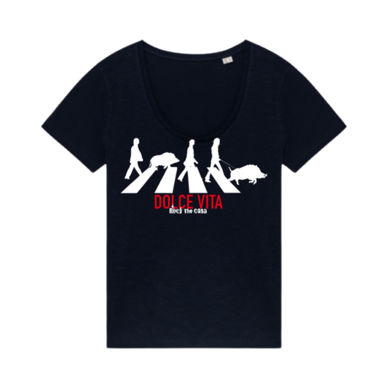 Tee shirt, coupe ample, CIGNALE BEATLES noir
