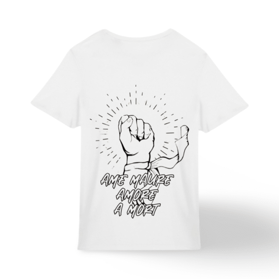 Tee shirt MIXTE, ÂME MAURE blanc