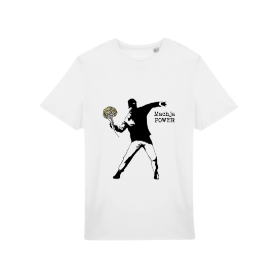 Tee shirt MIXTE, MACHJA POWER blanc
