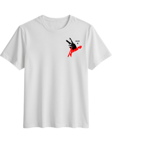 T shirt MIXTE, PACE E AMORE sur le 🖤