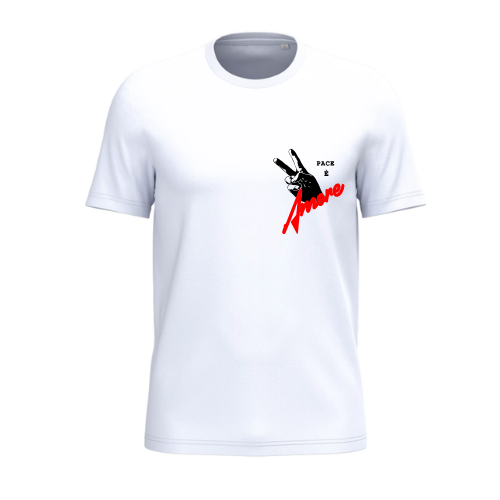 T shirt MIXTE, PACE E AMORE sur le 🖤